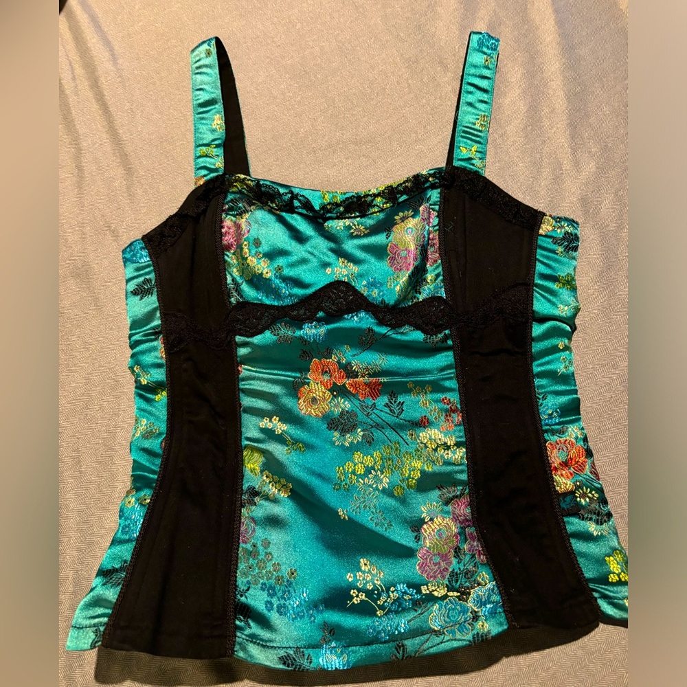 ✨VINTAGE corset - TRIPP nyc emerald green.  Super cute a must have!! ❤️